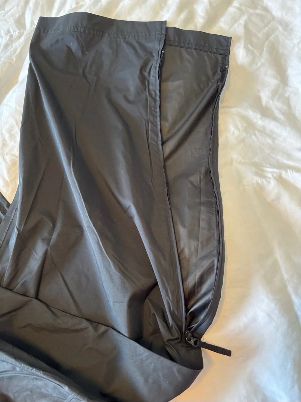 adidas Black Men's Lightweight ClimaProof Rain pants.